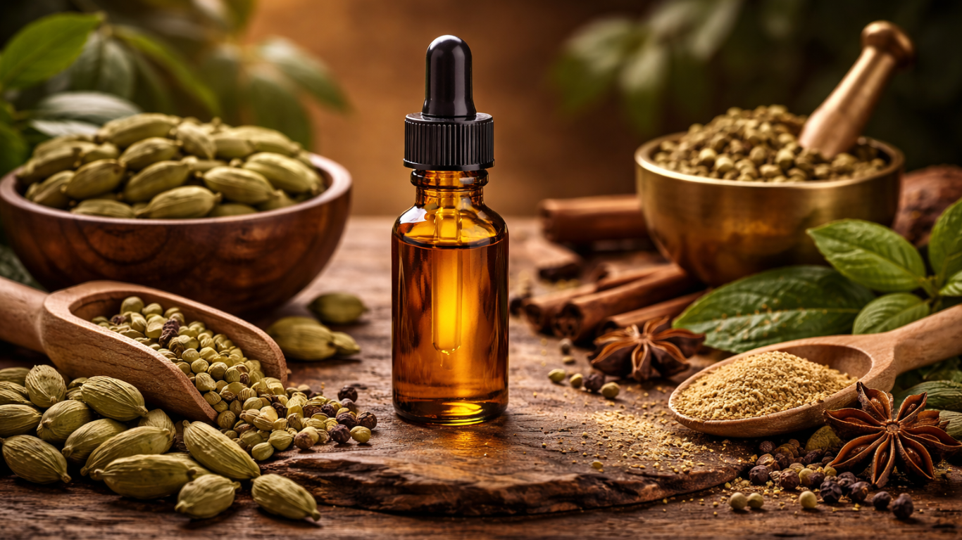 Manufacturer, Exporter, Importer, Supplier, Wholesaler, Retailer, Trader of Cardamom Essential Oil in Mandsaur, Madhya Pradesh, India
