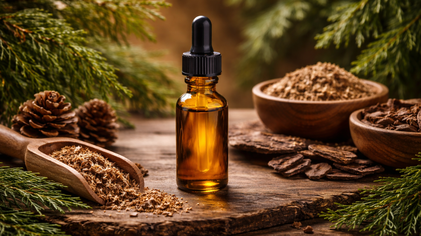 Manufacturer, Exporter, Importer, Supplier, Wholesaler, Retailer, Trader of Cedarwood Essential Oil in Mandsaur, Madhya Pradesh, India