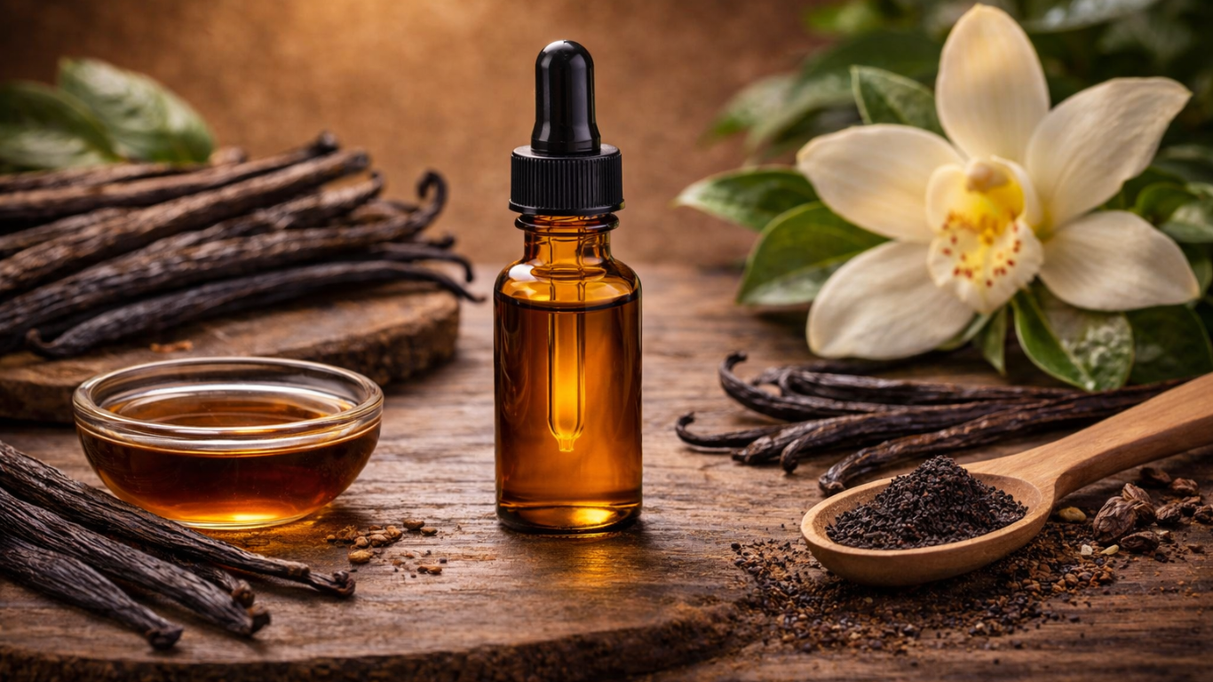 Manufacturer, Exporter, Importer, Supplier, Wholesaler, Retailer, Trader of Vanilla Essential Oil in Mandsaur, Madhya Pradesh, India