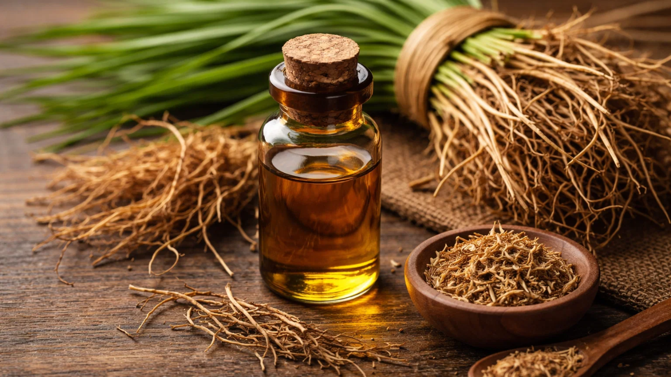 Manufacturer, Exporter, Importer, Supplier, Wholesaler, Retailer, Trader of Vetiver Essential Oil in Mandsaur, Madhya Pradesh, India